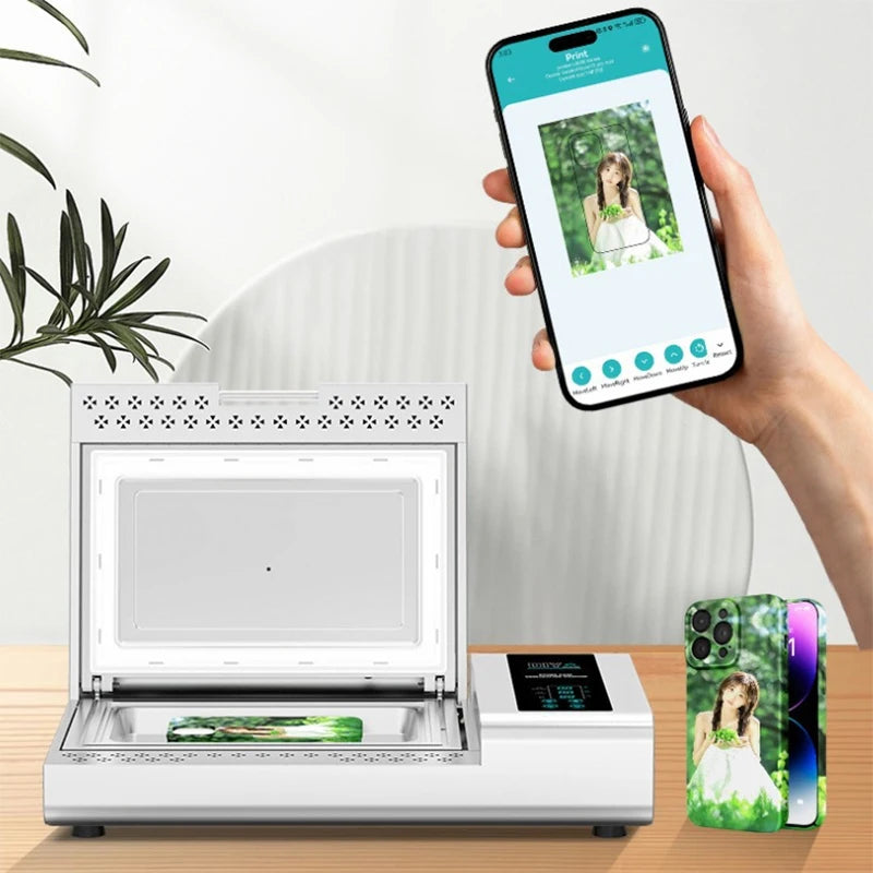 MOMOTECH Coated Phone Case Maker Sublimation Printer Machine 3D Sublimated Vacuum Heat Press Machine for DIY Mobile Phone case