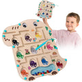 Dinosaur Magnetic Color and Number Maze Toy Preschool Learning Sensory Montessori Toys Educational Toys for Toddlers