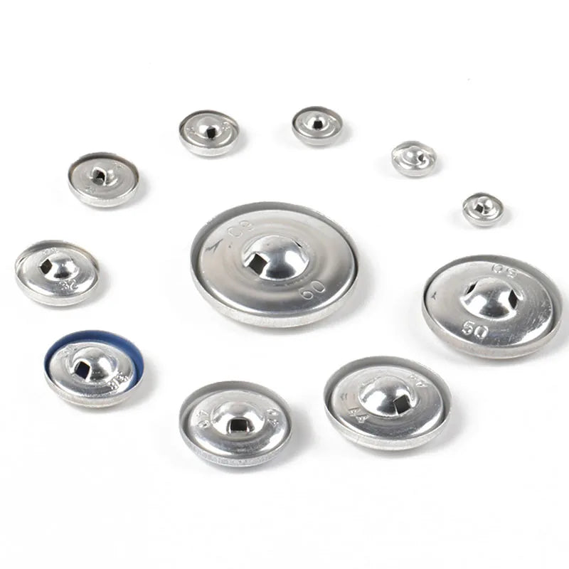 Factory Price Shank Complete Sizes 2 Parts Sewing Aluminium Cloth Fabric Covered Washable MRT Brand Button for Furniture Garment
