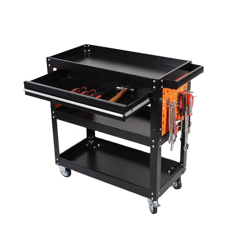 Customizable One-Drawer Roller Cabinet Cart for Warehouse Storage  Tool Storage Cart 3layer 1drawer Tool Cart