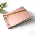 New Designs Stocked Rose Gold Mirror Customized Acrylic Cover Guest Books for Weddings and Wedding Guestbooks