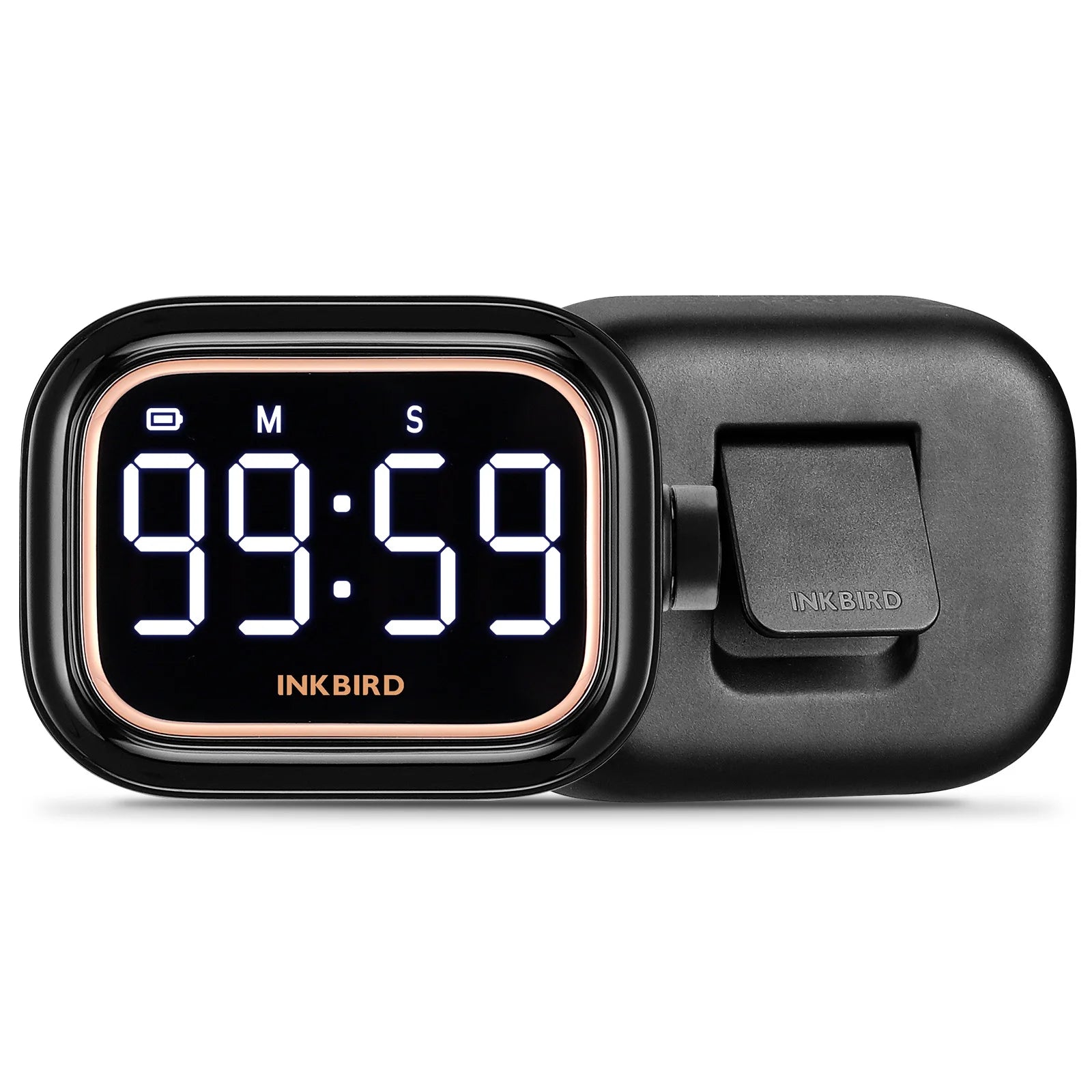 INKBIRD IDT-02 Digital Countdown Timer Magnetic Kitchen Timer Circular Knob Study Timer with Large Screen LED Display