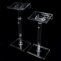 Modern Acrylic Crystal Podium for Commercial Use-for Church School Hotel with Discours Show Features