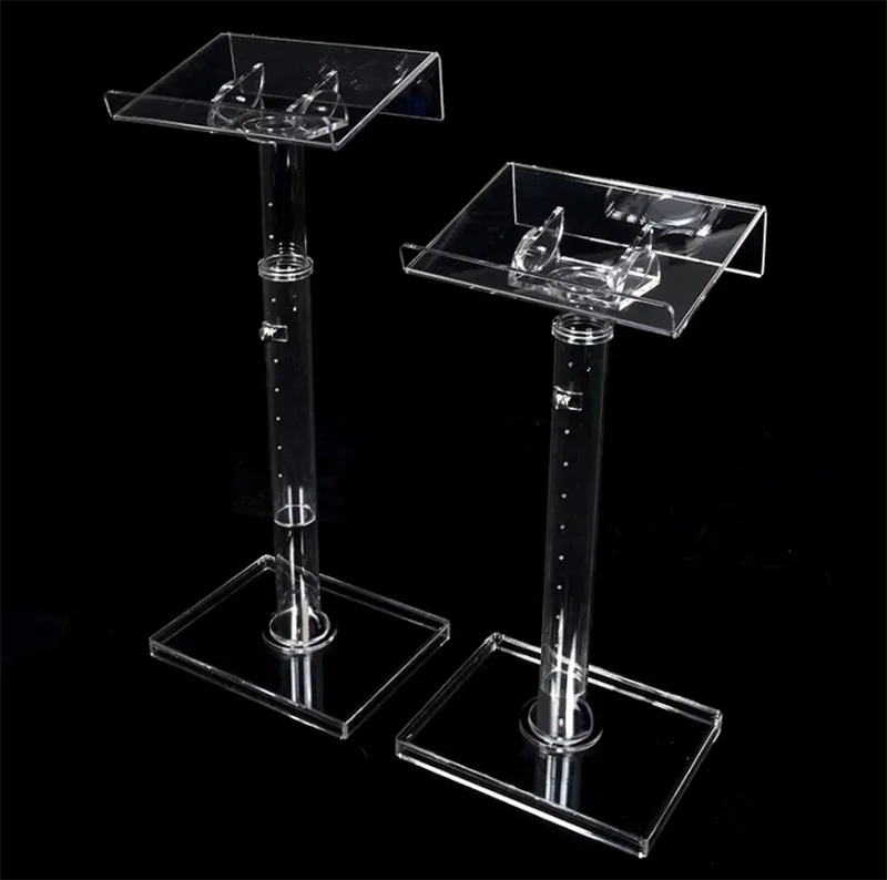 Modern Acrylic Crystal Podium for Commercial Use-for Church School Hotel with Discours Show Features