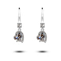 Fashion 925 Sterling Silver AAA Cubic Zirconia Earring Jewelry Dangle Drop Stud Earrings for Wedding Bridal Women