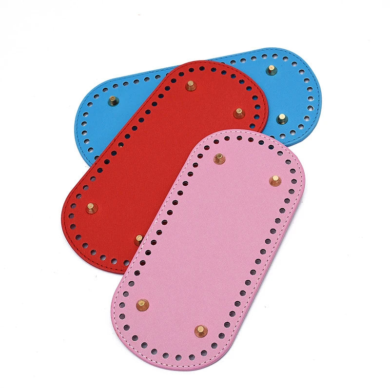 Oval Purse Bottom for Crochet Bag Bottom Shaper Pad Customized PU Leather Other Decoration Accessory by Seaby Air or Express