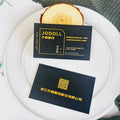 Custom Logo Matte Finish Luxury Black Gold Foil Printing Custom Business Card Double Sides Visiting Name Card for Small Business