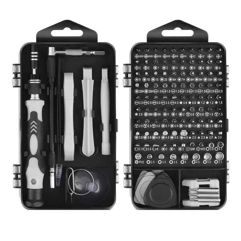 122 in 1 CrV Screw Driver Bit Set Multi Precision Mobile Phone Screwdriver Set Hand Repair Tools Kit