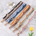 Colorful Bag Strap Adjustable Replacement Double Layer Canvas Wide Belt Camera Shoulder Bag Handbag Purse Strap