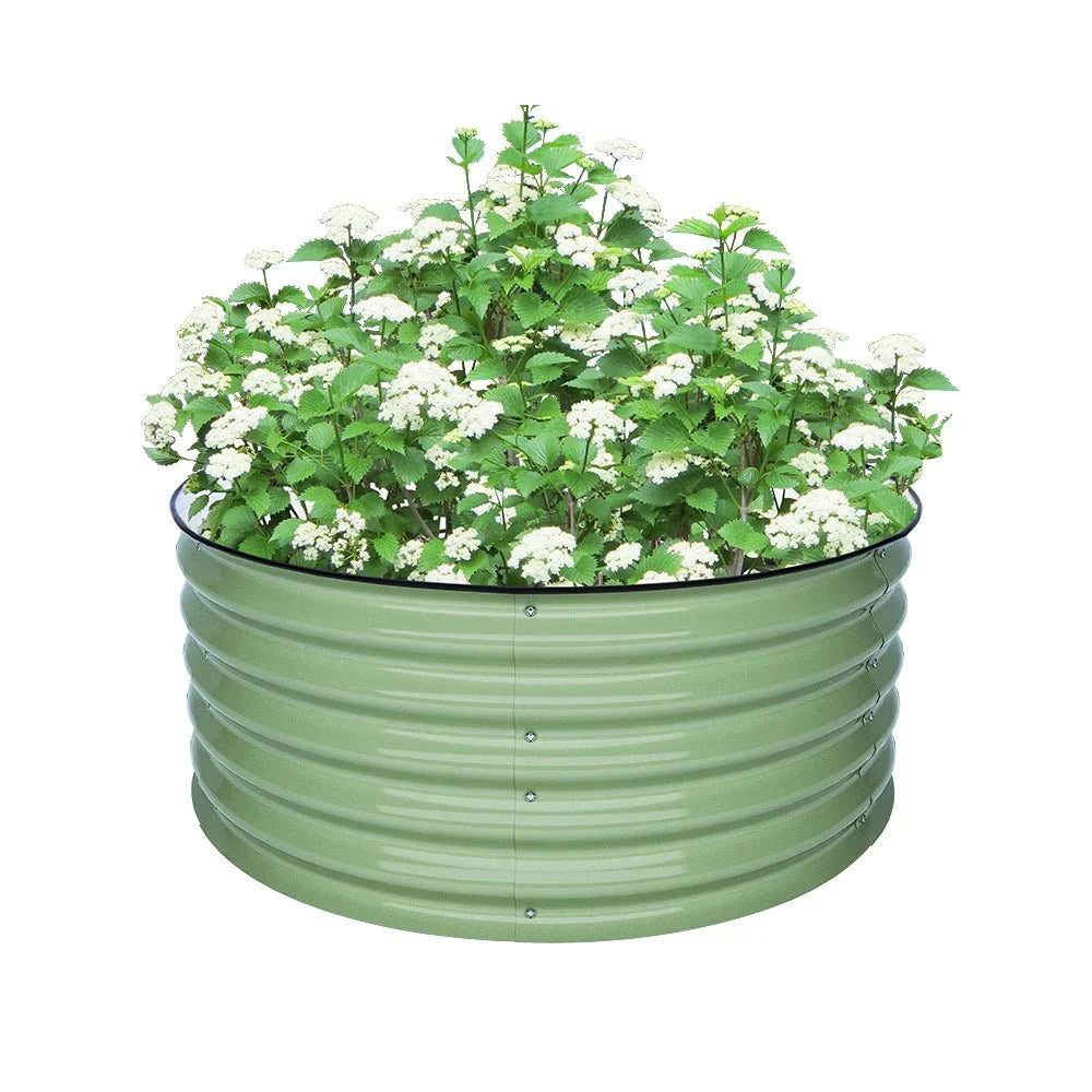 Huizhou Green Giant 17'' Tall Round-17 Metal Modular Corrugated Raised Garden Bed Kit