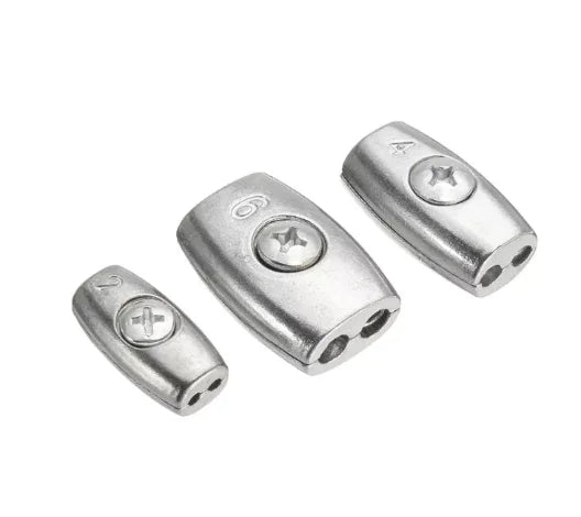 2mm 4mm 6mm 8mm Stainless Steel Oval Wire Electric Rope Clip Cable Clamp