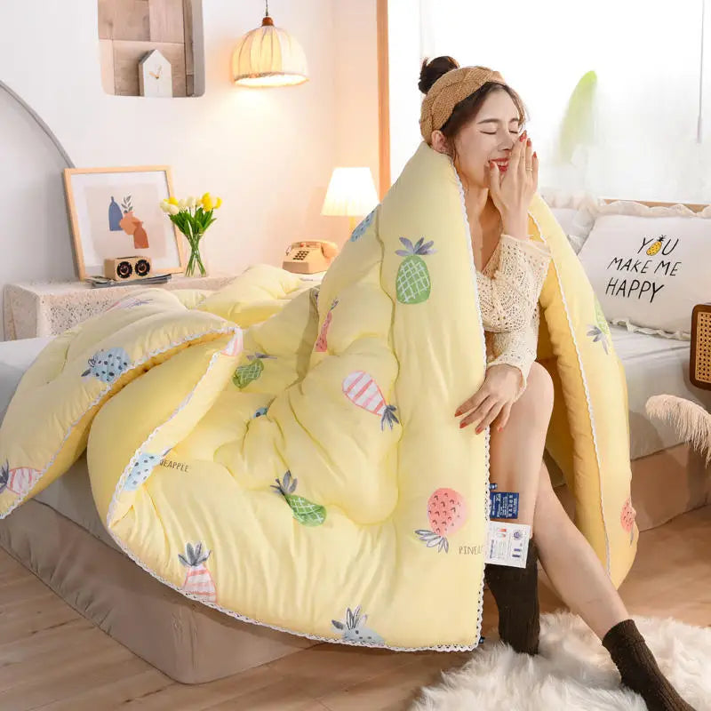 Wholesale Edredones Washed Cotton Quilt Fabric Embroidery Bedspread Quilt