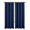 Amity Solid Blackout Curtains Custom Color Brown Blue Polyester Room Window Curtains for the Living Room