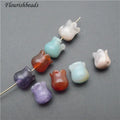 Carved Tulip Flower Shape Graduated Color Natural Red Agate Sakura Agate Amazonite Amethyst Liise Beads for Jewelry Making