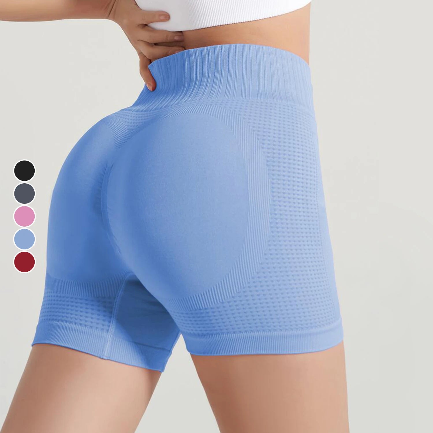 New Breathable Tight Fitness Dot Shorts Women Slim Scrunch Butt Lifting Yoga Shorts Quick Drying Elastic Sports Pants for Women