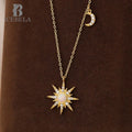 Wholesale Fine Jewelry Luxury Unique 925 Sterling Silver Gold Plated Opal Sun Zircon Pendant Necklaces for Women