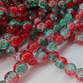 8mm Mixed Color Glass & Lampwork Bead Crystal Round Friendship Bracelet Making Kit DIY Jewelry Supplies