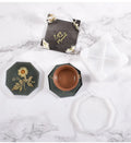 4 Pieces Coaster Resin Silicone Molds Set Large Storage Box Mold in Rectangle Round Octagon Epoxy Mould