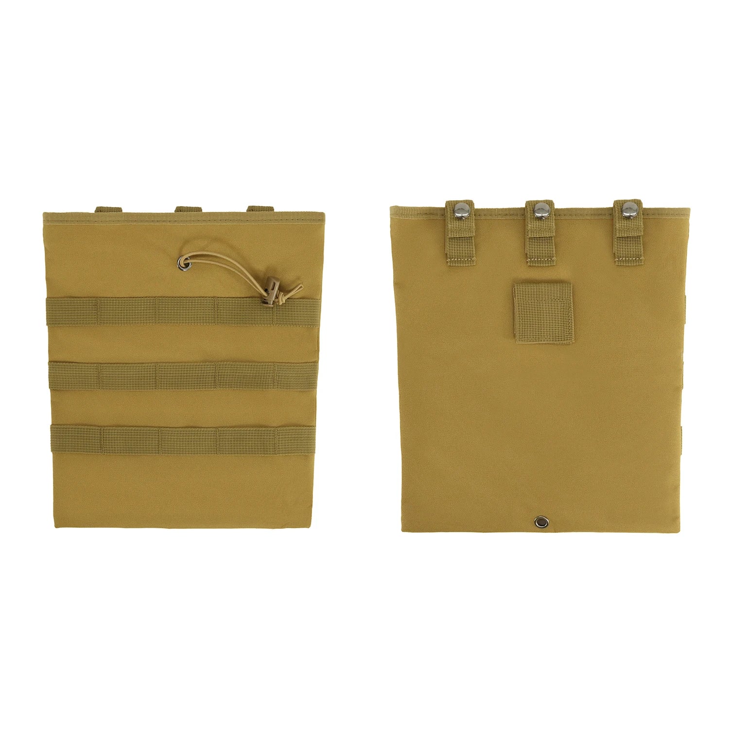 Tactical Drawstring Dump Pouch - MOLLE Hunting Accessory for Spent Mag/Shell Recovery Quick-Deploy EDC Recycling Bag
