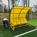 Flyon PP Material Soccer Bench with Shelter for Stadium and School Football Team Use Substitute Player Accessory