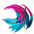 Dyed Various Colors Turkey Feather Half Bronze Rooster Cock Tail Carnival Feathers 40-45cm Selected Prime Quality