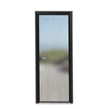 Cheap Price Waterproof Single Interior Door Tempered Frosted Glass Aluminium Slim Frame Glass Doors