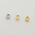 18K Gold Plated Brass Round Loose Beads Chinese Style Lantern-shaped Spacer Bead Hexagonal Spacer Beads for Jewelry Finding