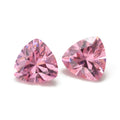 Ready to Ship 200 Pcs Synthetic Loose Gemstone CZ Stone Pink Color Triangle Cut Cubic Zirconia Stone for Wedding Earring