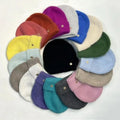 2025 Lady Winter Hat New Thickened Warm Beanies Hats Rabbit Hair Knitted Hat With Metal Logo