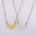 2020 New Stainless Steel Mirror Love Heart Necklace Romantic Figaro Chain for Couples Perfect Gift for Girlfriend