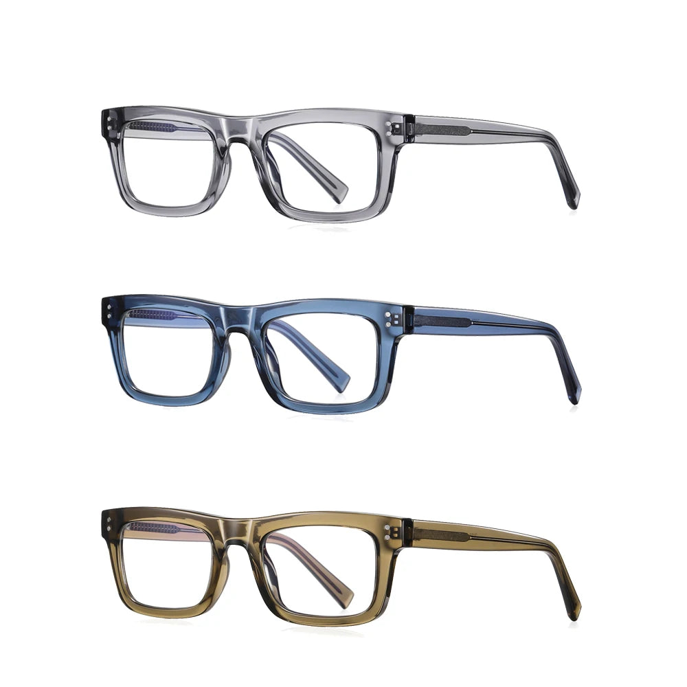 Retro Classic Square TR90 Optical Frames 2024 Rectangle Spectacle Frames Brand Glasses Optical Eyewear for Men