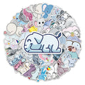 50Pcs Fresh Animal Elephant Cute Sticker for Girl Student Skateboard Luggage Laptop Notebook Promotion Stickers Cartoon