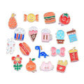 Wholesale Metal Electroplated Effect Resin Material Food Animal Fruit Design Cute Cabochons