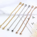 Stainless Steel Necklace Extension Chain Bracelet Extended Lobster Buckle Chains Tail Extender for DIY Jewelry Making
