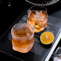 2024 New Hot Sell Modern Eco-friendly Reusable Matte Gold Rim Whiskey Glasses Crystal Transparent Whisky Glass Cup Bulk