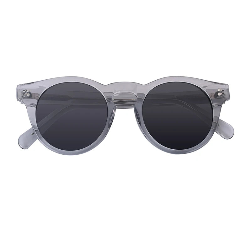 New Fashion Mazzucchelli Transparent Round Acetate Sunglasses