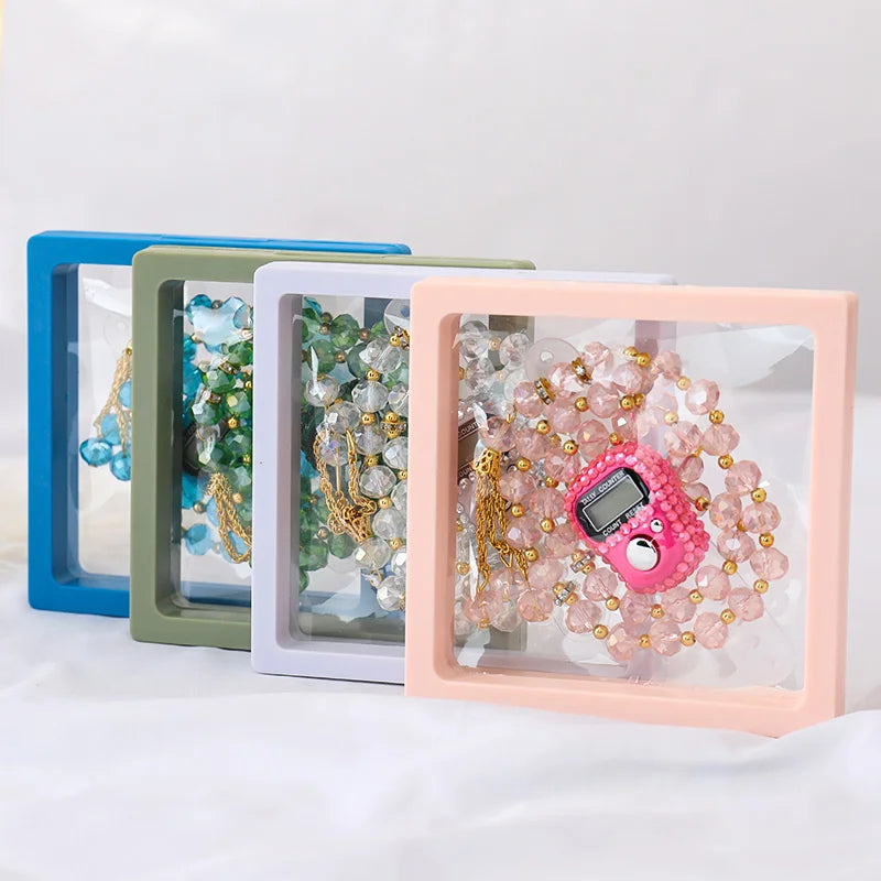 Islamic Finger Counter 33 Crystal Beads with Box Digital Allah Tally Tasbeeh Wedding Eid Gift Muslim Prayer Beads