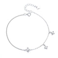 Fancy Fashion Jewelry Floral Diamond Ornament Strand 925 Sliver Bracelet