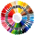 Embroidery Floss Cotton Rainbow Color 50 Skeins Per Pack Cross Stitch Threads Friendship Bracelets Crafts Beginner