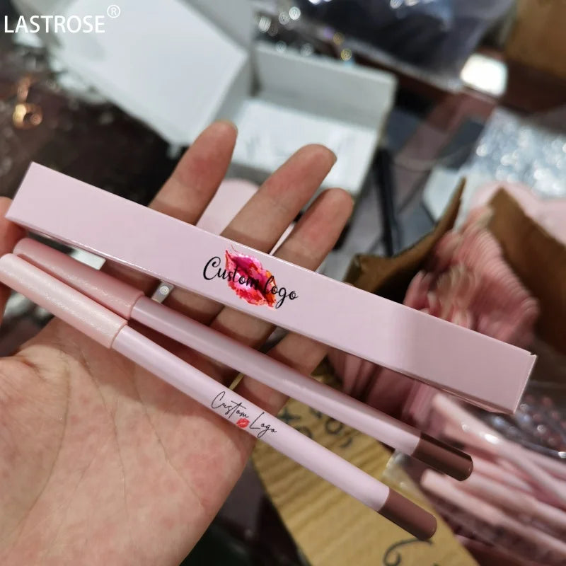 2025 Private Label Vegan Creamy Lip Liner Pencil High Pigment Matte Lipstick for Makeup Brown Lipliner
