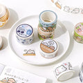 Custom Design Die Cut Washi Masking Tape Set Self-Adhesive Decoration Crafts Tape for Carton Sealing Single Sided Hot Melt