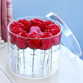 Clear Acrylic Customizable Color Logo Rose Decoration Box for Mother's Day Valentine's Day Thanksgiving-Preserved Flower Jewelry