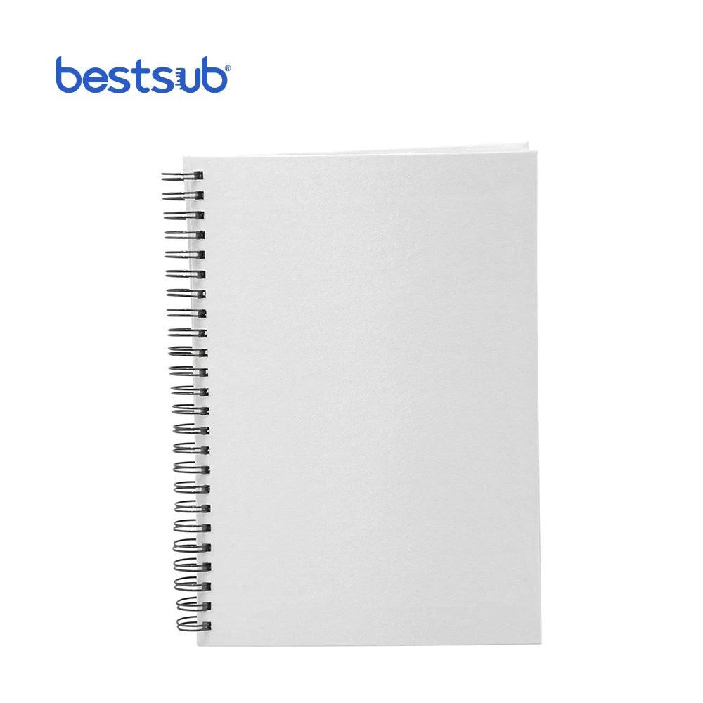 BestSub Wholesale Custom 80Pages Sublimation Cover Blank Journal A4 Wiro Fabric Notebook