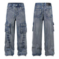 Latest Jeans for Women New Spring Summer Products Simple Cargo Pants Trendy Jeans Wide Leg Black Baggy Jeans Men