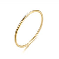 Cheap Wholesale Stainless Steel 1Mm Slim Plain Gold Europe America Style Ring Design Simple Minimalism Overlapping Rings Woman
