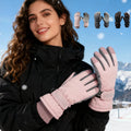 Custom Thicken Girls Outdoor Snow Snowboard Thermal Winter Waterproof Women Ski Gloves