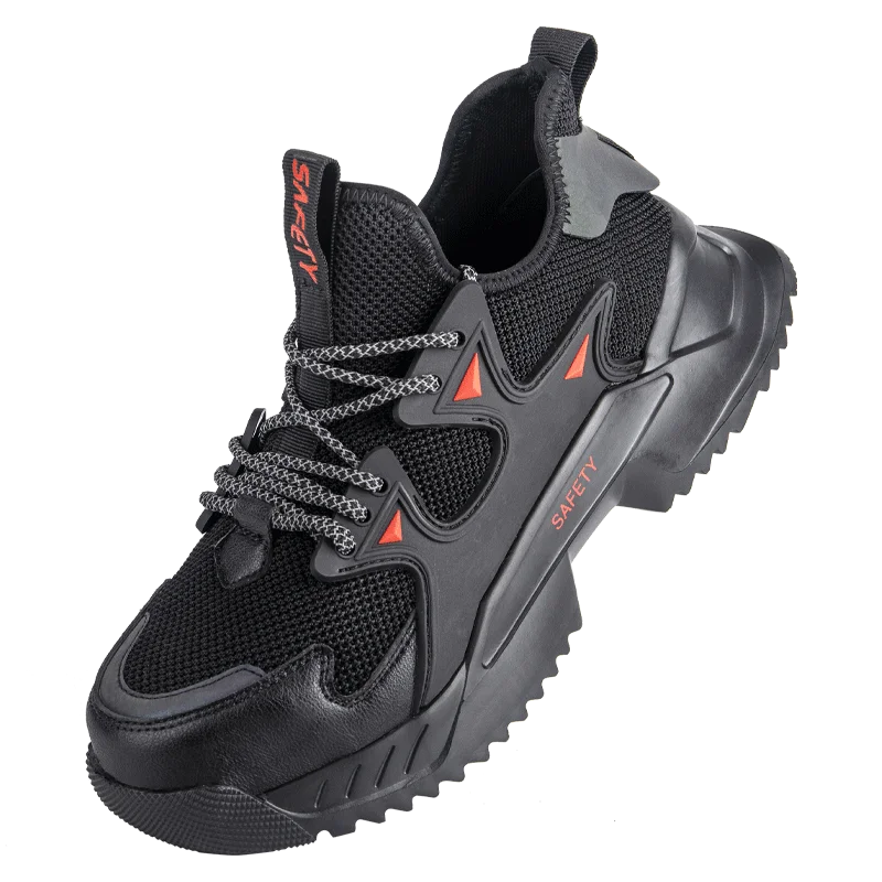 2020 NEW Anti Smash Anti Stab Black Light Weight Strong Sport Shoe Safety Shoes Men