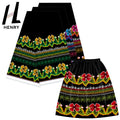 Henry Islander Style Printing Digital Polyester Micronesia Skirt Fabrics for Garment Leisure Luxury Lady Mumu Dress