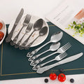 Hot Selling 5 Piece Stainless Steel Cutlery Set Gold Flatware Mirror Knife Fork Spoon Silverware With Gift Box for Wedding