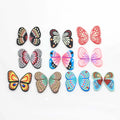 100 Pieces 26mm Polymer Clay Butterfly Slice for Slime Sprinkles Charms